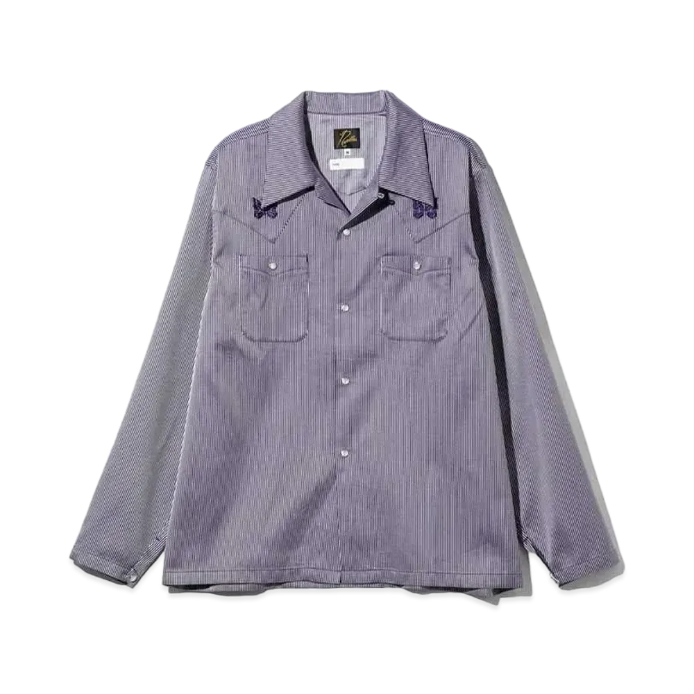 Needles x ts(s) Cowboy L/S One-Up Shirt-Hairline ST. "Purple"