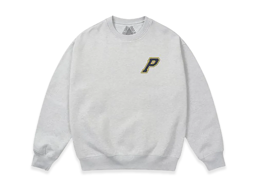 PALACE P3 Stitch Crew "Grey Marl"