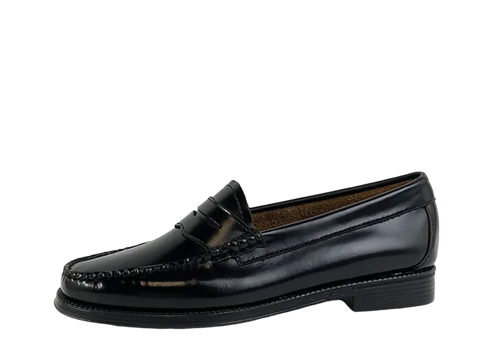 G.H.BASS Women's LoaferHigh Shine Leather "Black" 41710D