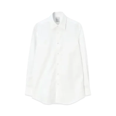 Paul Smith Jacquard Floral Dress Shirt "White"
