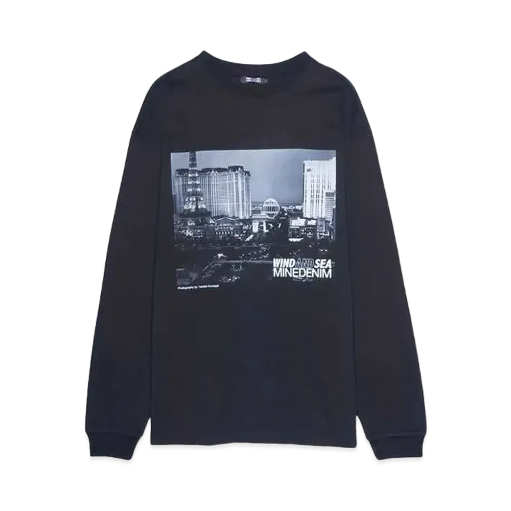 WIND AND SEA x MINEDENIM Photo L/S Tee "BLACK"