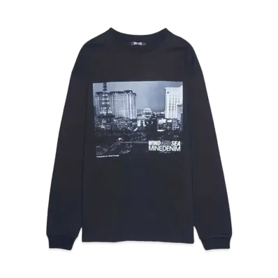 WIND AND SEA x MINEDENIM Photo L/S Tee "BLACK"