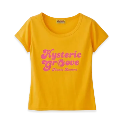 HYSTERIC GLAMOUR Music Lovers Chibi T-Shirt "Yellow"