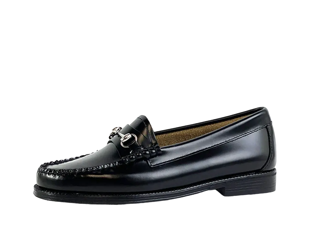 G.H.BASS Women's Loafer Lianna High Shine Leather "Black" 41730