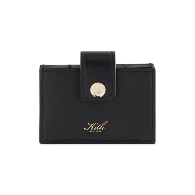 Kith Women Notch Accordion Wallet "Black"