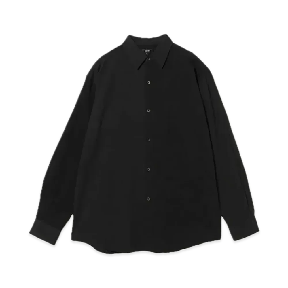 BEAMS Relaxed Fit Crazy Dobby Shirt "Black"