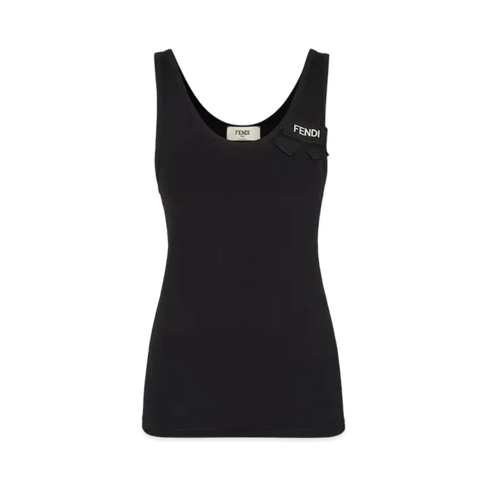 FENDI Women's Jersey Top "Black"