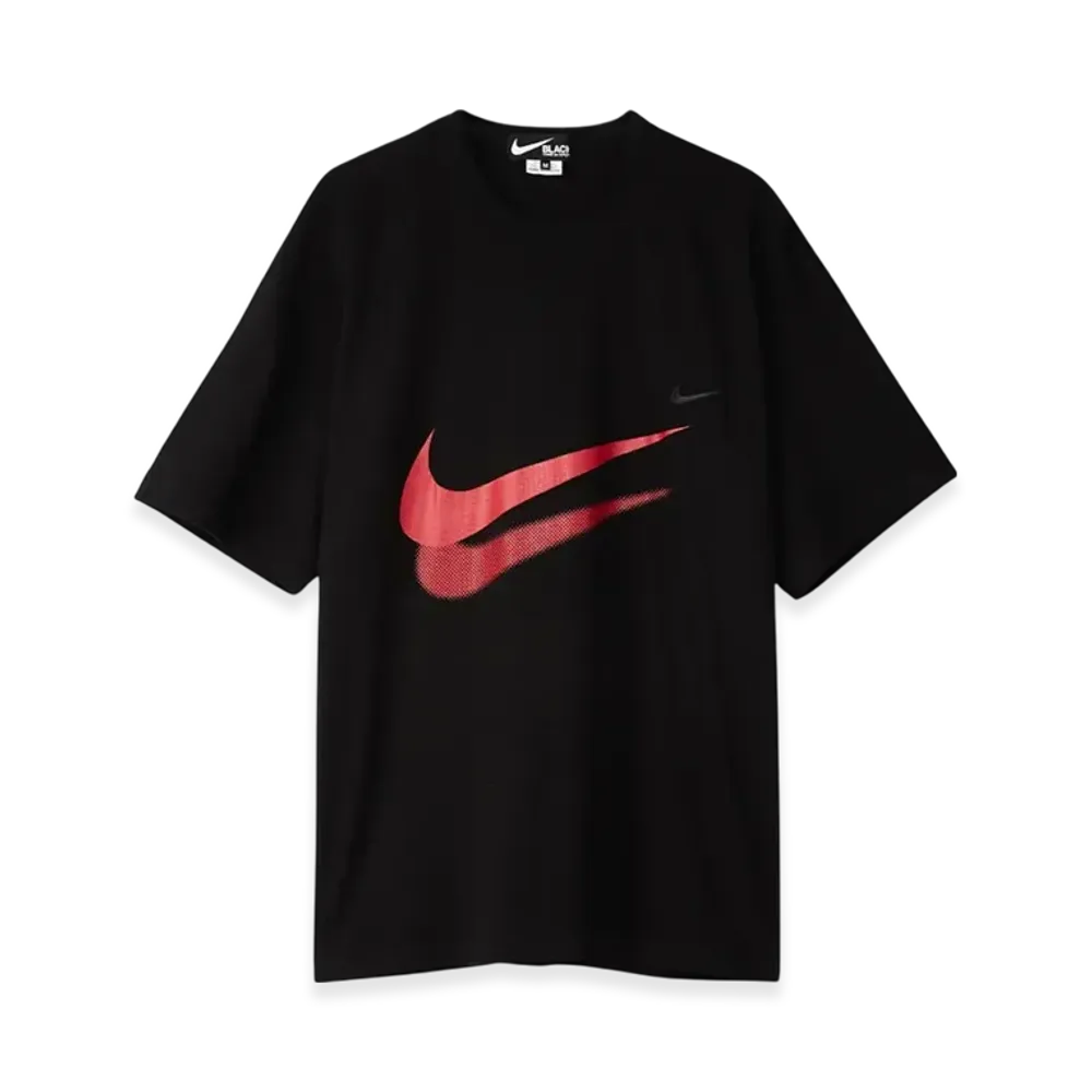 COMME des GARCONS x Nike Double Swoosh Oversized T-Shirt "Black"