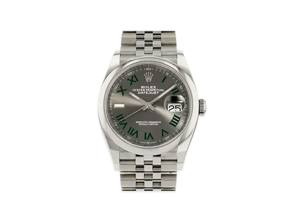 ROLEX Date-Just 36 Gray Dial 126200