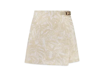 Dior Women's Skort Allover Butterfly Motif "White/Gold"