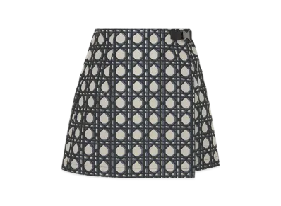 Dior Women's Macrocannage Skort "Navy Blue"
