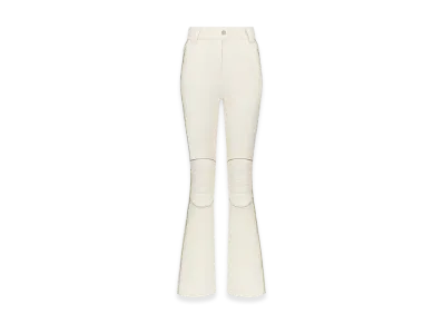 Dior Women's Dioralps Flared Ski Pants Technical Stretch Fabric "White/Gold"