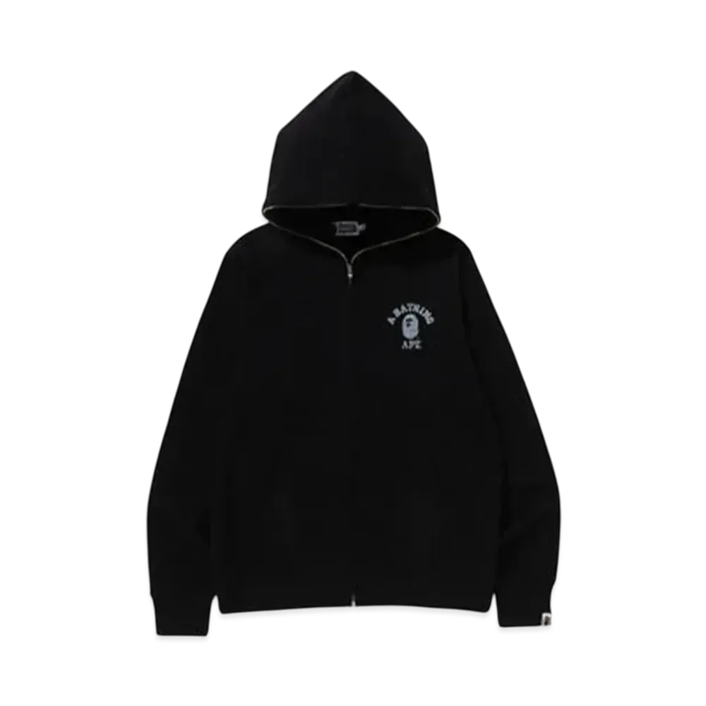 A BATHING APE Over Print Full Zip Hoodie "Black"