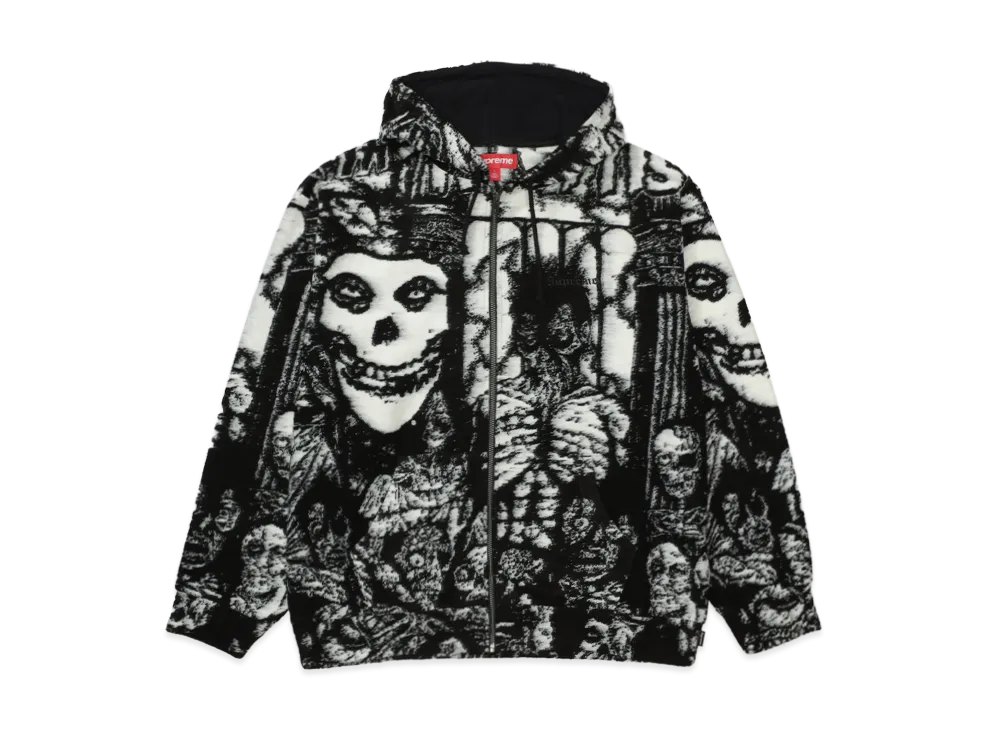 Supreme x The Misfits Zip Up Hooded Sweater "Black"