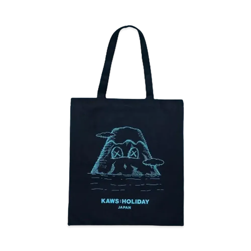 KAWS HOLIDAY Japan Tote Bag "Navy"