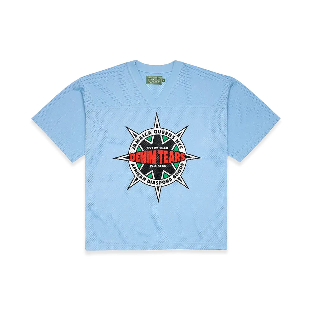 DENIM TEARS Every Star Football Jersey "Light Blue"