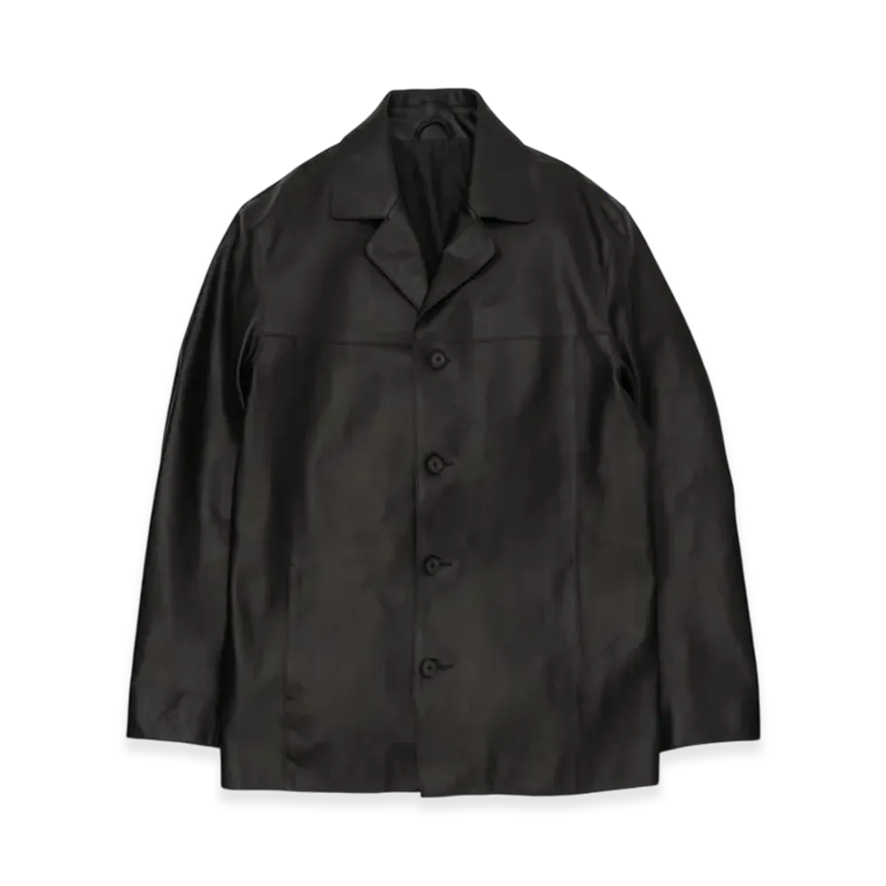 YOKE Cow Leather Car Jacket "Black"