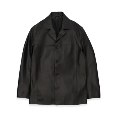 YOKE Cow Leather Car Jacket "Black"