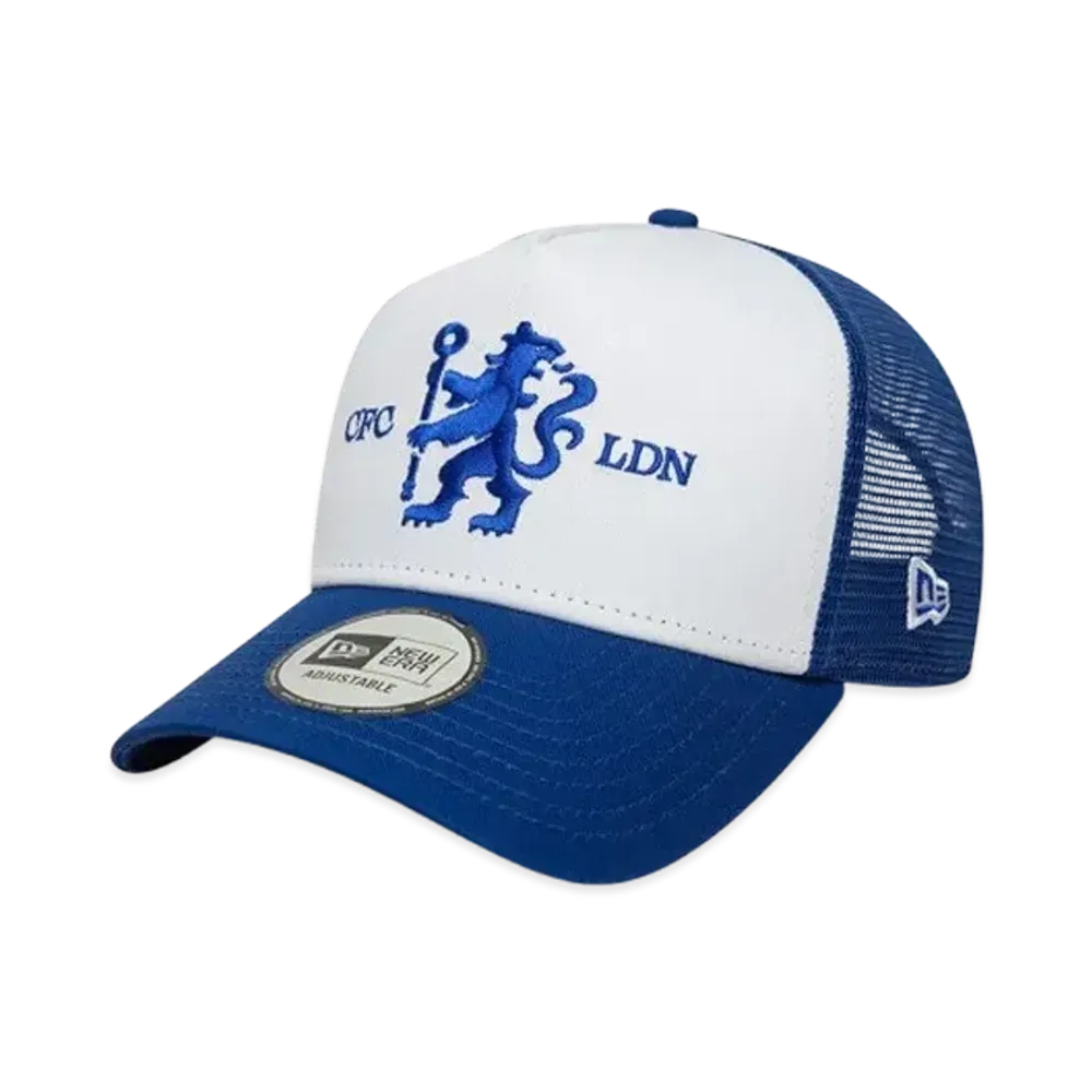 NEW ERA 9Forty A-Frame Tracker Europe Football Team Chelsea FC "White/Dark Royal"