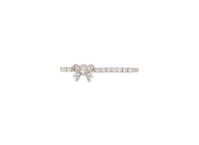 MIU MIU Crystal Hair Clip "Cream White/Crystal"