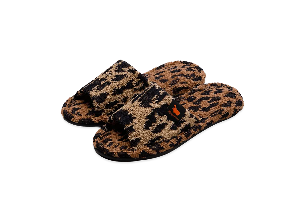NEIGHBORHOOD x Hippopotamus . Room Shoes "Leopard"