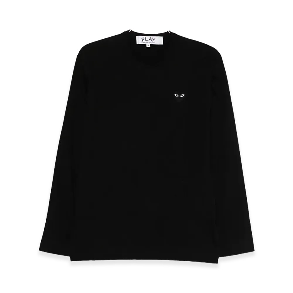 COMME des GARCONS Long Sleeve T-Shirts "Black"