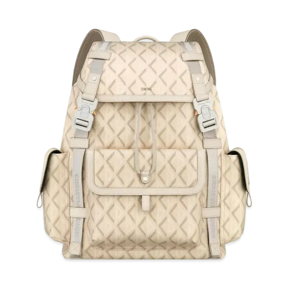 Dior Dior Hit The Road Backpack CD Diamond Canvas "Natural"