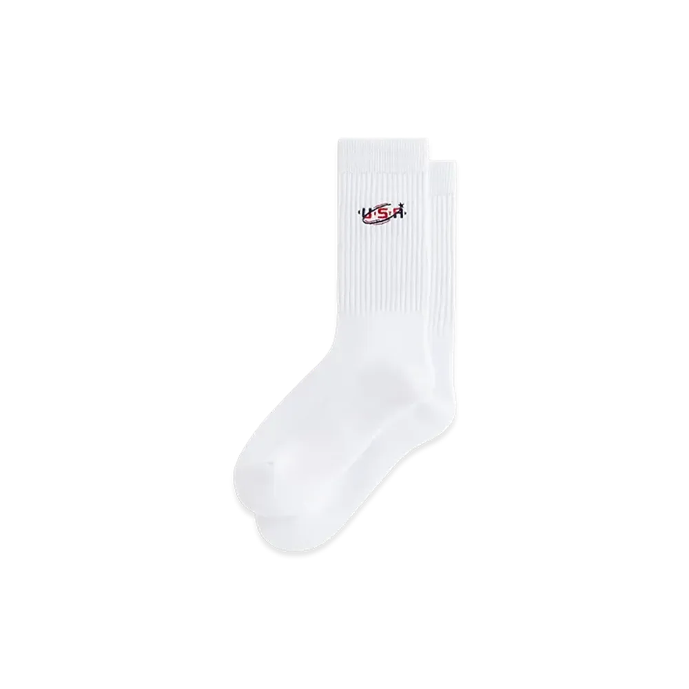 Kith x Team USA Crew Socks "White"