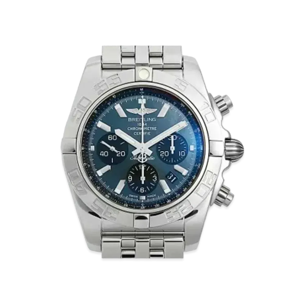 Breitling Chronomat 44 Black MOP Black Eye Japan Exclusive 400 "Black Shell/Stainless Steel"