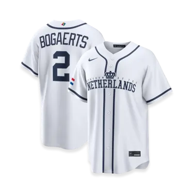 Nike 2026WBC World Baseball Classic Xander Bogaerts Netherlands Baseball Home Stadium Jersey "White"