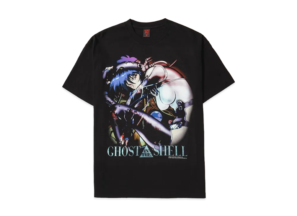 Geeks Rule x Ghost in the Shell (PS1) Silkscreen Printing T Shirt "Black"