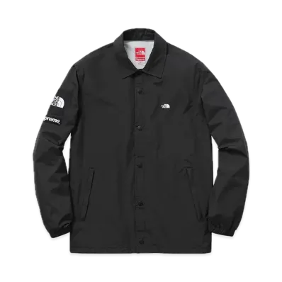 Supreme x The North Face 2015SS Packable Waterproof Coaches Jacket "Black"