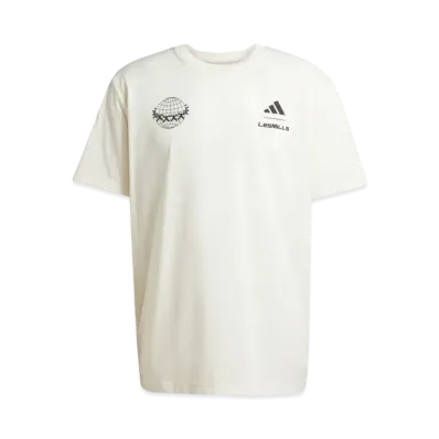 adidas Les Mills Team Graphic Short Sleeve T-shirt "Chalk White"