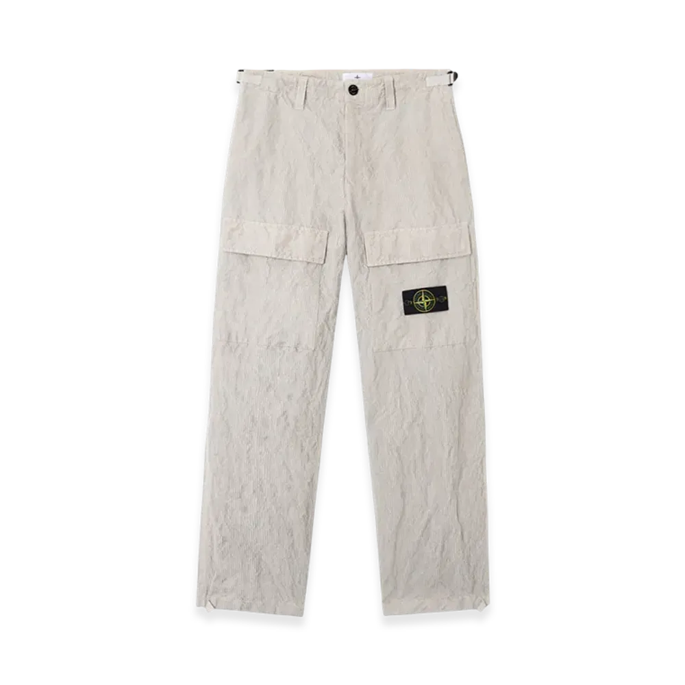 Stone Island 3100025 Wrinkled Corduroy 500-TC "Pearl Grey"