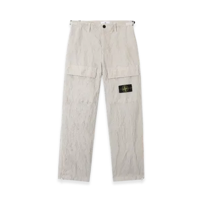 Stone Island 3100025 Wrinkled Corduroy 500-TC "Pearl Grey"