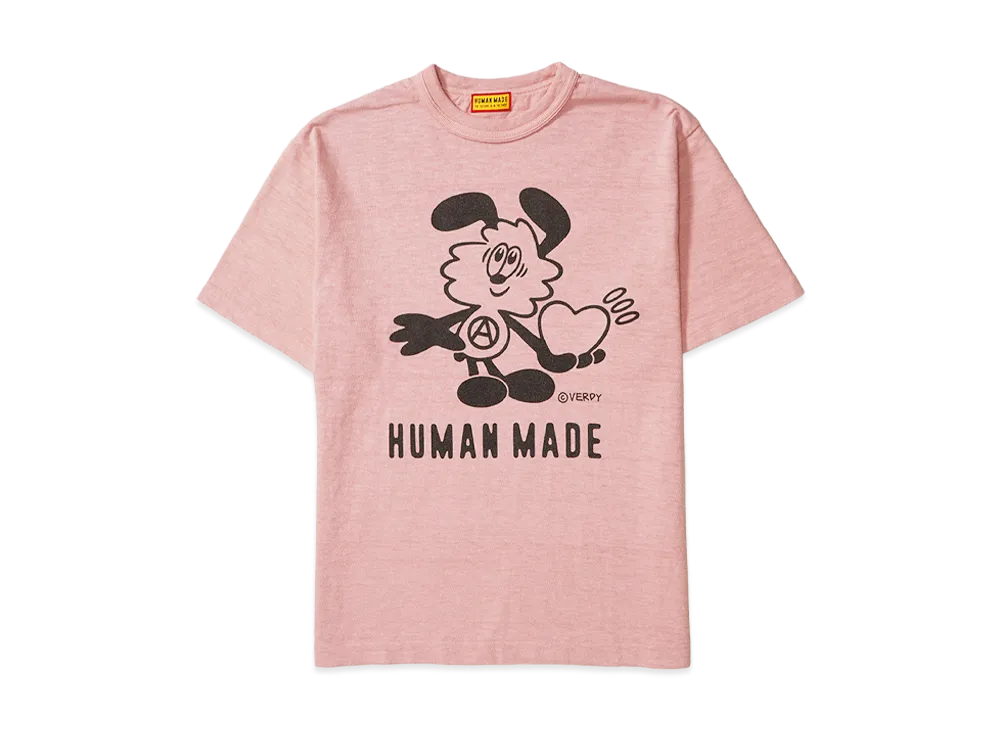 HUMAN MADE x VERDY Graphic T-Shirt "Pink"