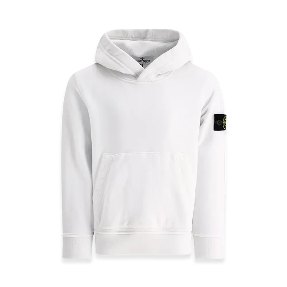 Stone Island Kids "Compass" Hoodie "White"