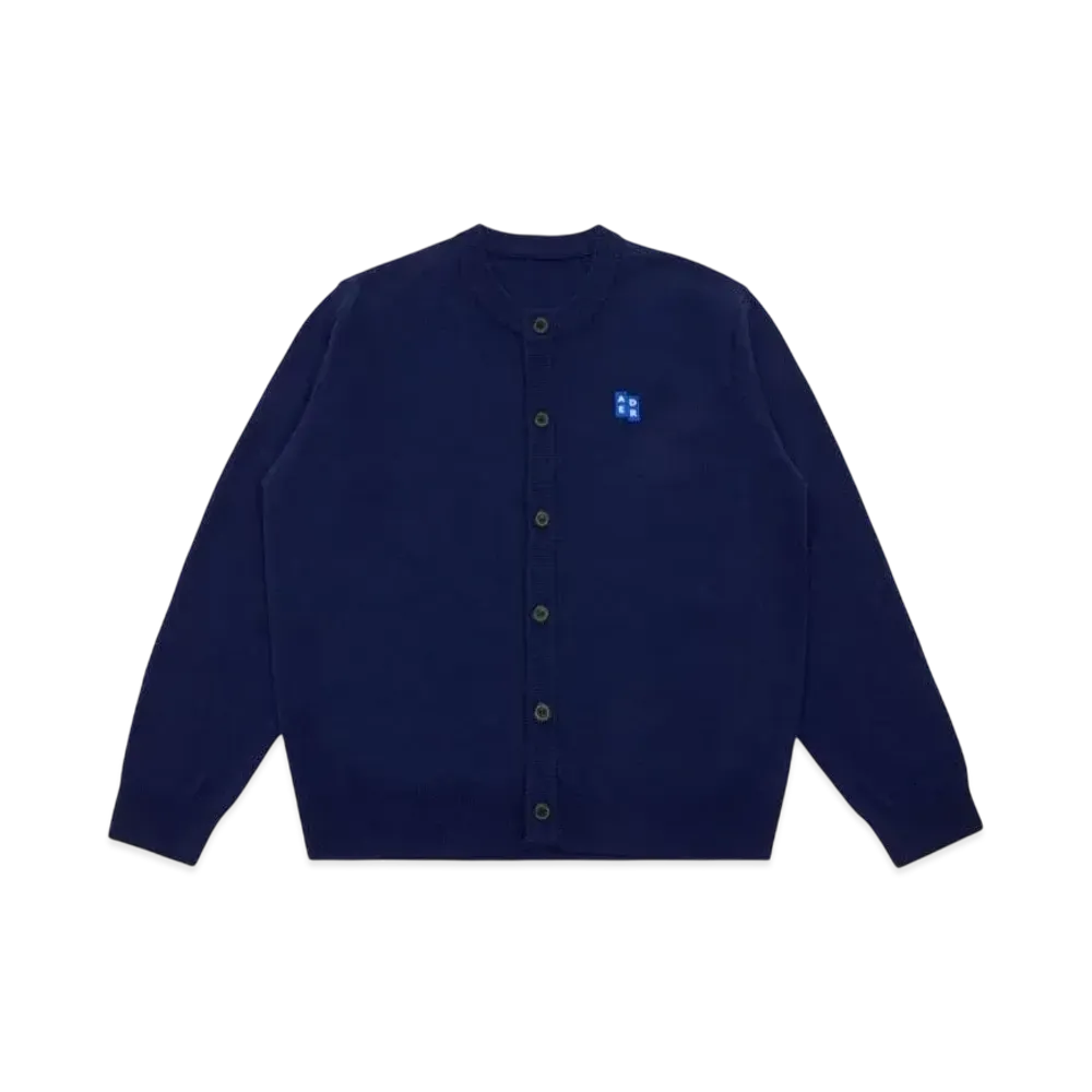 ADERERROR Tag Cardigan 02 "Navy"