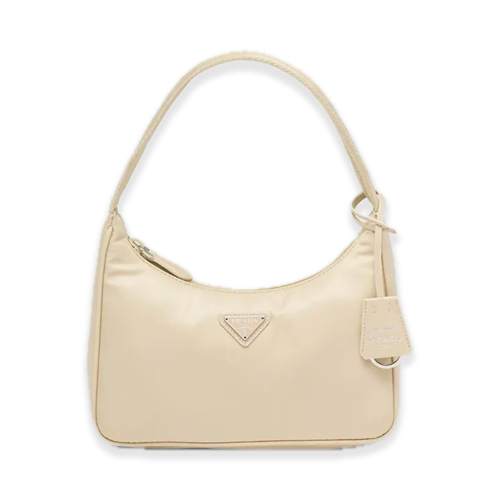 PRADA Re-Edition 2000 Re-Nylon Mini Bag "Sand beige"