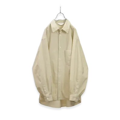 ANCELLM Shrink Over Shirt "Dark Cream"