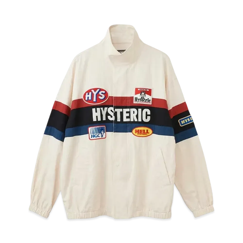 HYSTERIC GLAMOUR Hysteric Racing Jacket "White"