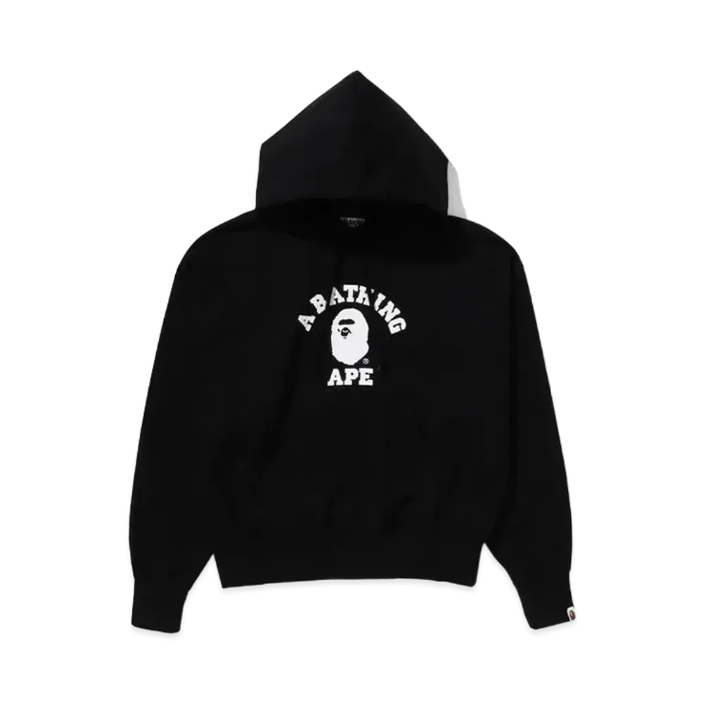 A BATHING APE College Pullover Hoodie "Black"