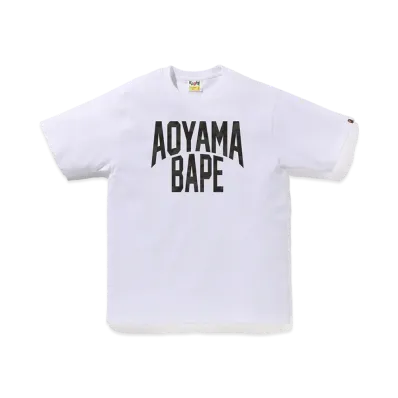 A BATHING APE Bapexclusive Aoyama NYC Logo Tee "White"