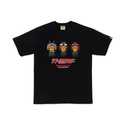 A BATHING APE x Shin Kamen Rider #2 Baby Milo Tee "Black"