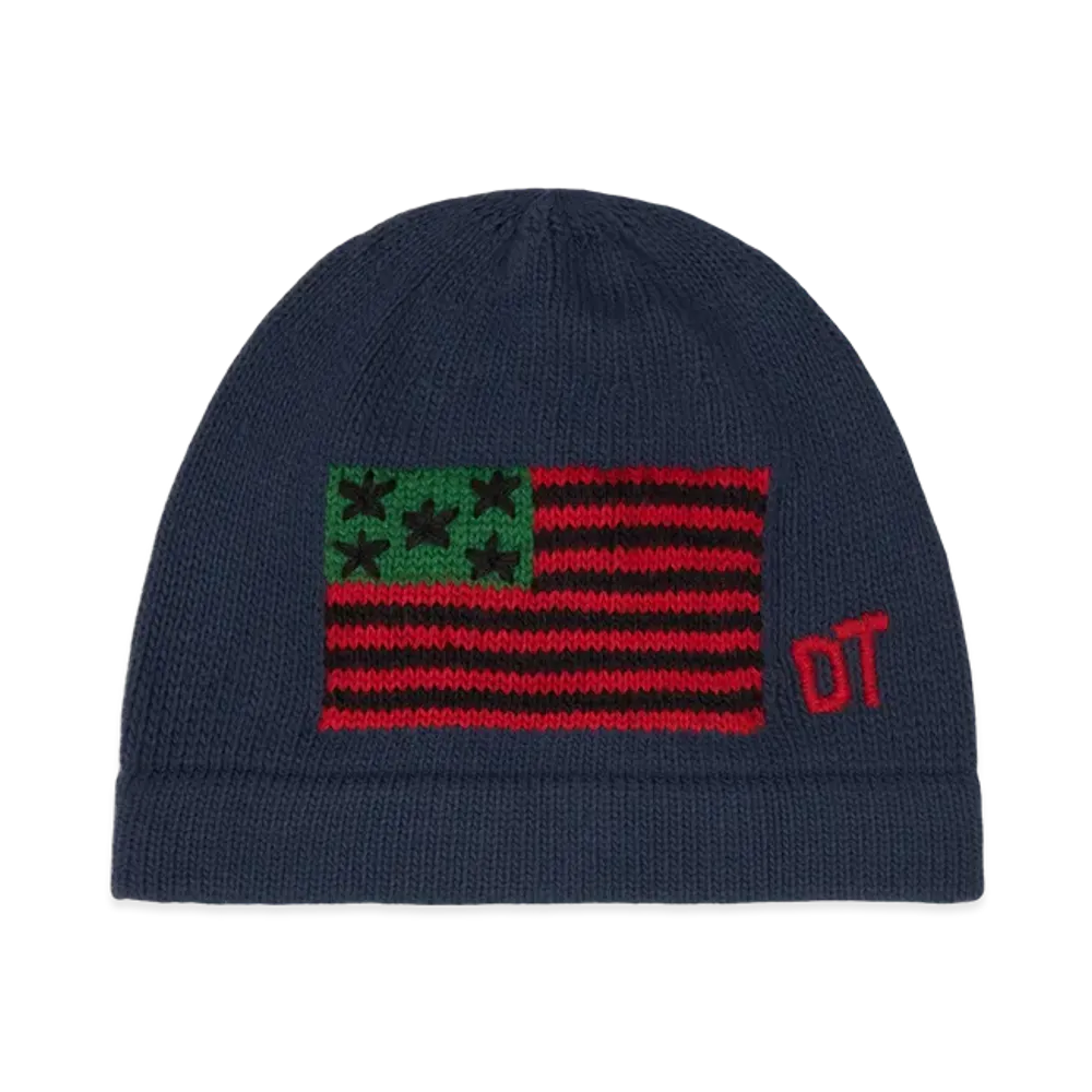 DENIM TEARS DT Flag Beanie "Navy"