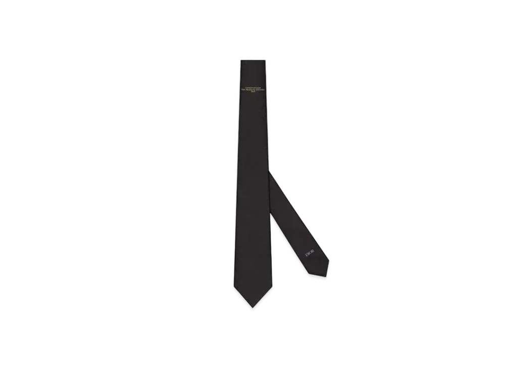 Dior Francois 1er Tie and Silk "Black/Beige"