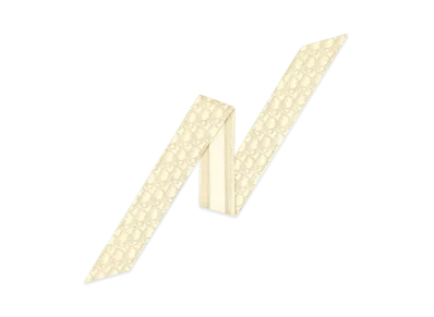 Dior Oblique Mitzah Scarf Silk Twill and Metallic Thread ""