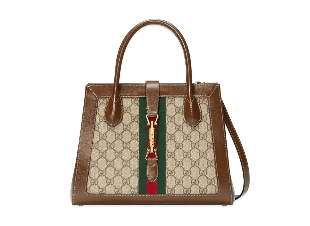 GUCCI Jackie 1961 Medium Tote Bag "GG Supreme Canvas"