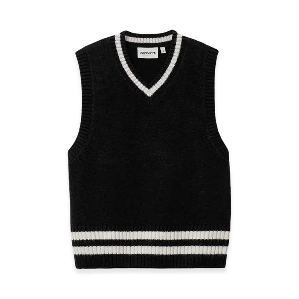 Carhartt WIP Women's Stanford Vest Sweater "Black/Salt"