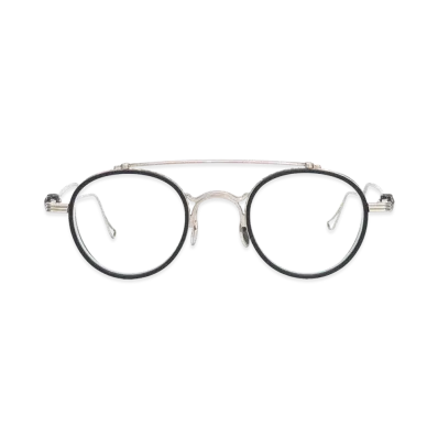 Chrome Hearts 46 24-145 SPANKY MBK-P/BS-TB Metal Frame Eyewear "Silver/Matte Black"